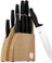 Bloc de couteaux BerlingerHaus Noir Or Rose 10 pièces - Couteau de chef, Couteau à pain, Couteau Santoku, Couteau d'office, Éplucheur & 4 Couteaux à steak
