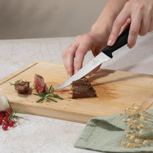 Bloc de couteaux BerlingerHaus Noir Or Rose 10 pièces - Couteau de chef, Couteau à pain, Couteau Santoku, Couteau d'office, Éplucheur & 4 Couteaux à steak