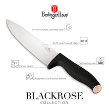 Bloc de couteaux BerlingerHaus Noir Or Rose 10 pièces - Couteau de chef, Couteau à pain, Couteau Santoku, Couteau d'office, Éplucheur & 4 Couteaux à steak