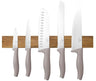 Ensemble de Couteaux avec Barre Magnétique en Bois d'Acacia BerlingerHaus Taupe - 6 pièces - Couteau de Chef, Couteau à Pain, Couteau Santoku, Couteau d'Office & Éplucheur