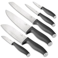 Ensemble de couteaux BerlingerHaus mat anthracite 6 pièces - Couteau de chef, Couteau à pain, Couteau Santoku, Couteau d'office, Éplucheur & Mini Santoku
