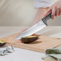 Ensemble de couteaux BerlingerHaus mat anthracite 6 pièces - Couteau de chef, Couteau à pain, Couteau Santoku, Couteau d'office, Éplucheur & Mini Santoku