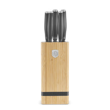 Bloc de couteaux BerlingerHaus mat anthracite 6 pièces - Couteau de chef, Couteau à pain, Couteau Santoku, Couteau d'office & Couteau à éplucher