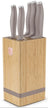Bloc de couteaux BerlingerHaus Taupe 6 pièces - Couteau de chef, Couteau à pain, Couteau Santoku, Couteau d'office & Éplucheur