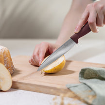 Bloc de couteaux BerlingerHaus Mat Bordeaux 10 pièces - Couteau de chef, Couteau à pain, Couteau Santoku, Couteau d'office, Éplucheur & 4 Couteaux à steak