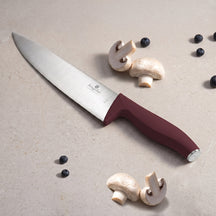 Bloc de couteaux BerlingerHaus Mat Bordeaux 10 pièces - Couteau de chef, Couteau à pain, Couteau Santoku, Couteau d'office, Éplucheur & 4 Couteaux à steak