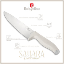 Bloc de couteaux BerlingerHaus Mat Crème 10 pièces - Couteau de chef, Couteau à pain, Couteau Santoku, Couteau d'office, Éplucheur & 4 Couteaux à steak