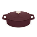 Sauteuse en fonte BerlingerHaus Bordeaux Mat ø 26 cm - adapté à toutes les sources de chaleur - revêtement antiadhésif émaillé
