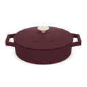 Sauteuse en fonte BerlingerHaus Bordeaux Mat ø 26 cm - adapté à toutes les sources de chaleur - revêtement antiadhésif émaillé