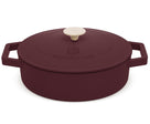 Sauteuse en fonte BerlingerHaus Bordeaux Mat ø 26 cm - adapté à toutes les sources de chaleur - revêtement antiadhésif émaillé