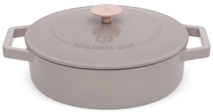 Sauteuse en fonte BerlingerHaus Taupe ø 26 cm - compatible avec toutes les sources de chaleur - revêtement antiadhésif émaillé