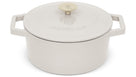 Cocotte BerlingerHaus Mat Crème - Fonte - ø 24 cm - compatible avec toutes les sources de chaleur - revêtement antiadhésif émaillé
