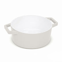 Cocotte BerlingerHaus Mat Crème - Fonte - ø 24 cm - compatible avec toutes les sources de chaleur - revêtement antiadhésif émaillé