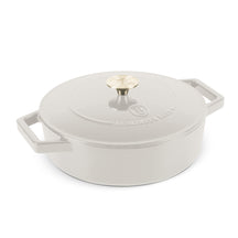 Sauteuse en fonte BerlingerHaus mat crème ø 26 cm - adapté à toutes les sources de chaleur - revêtement antiadhésif émaillé