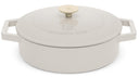 Sauteuse en fonte BerlingerHaus mat crème ø 26 cm - adapté à toutes les sources de chaleur - revêtement antiadhésif émaillé