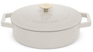 Sauteuse en fonte BerlingerHaus mat crème ø 26 cm - adapté à toutes les sources de chaleur - revêtement antiadhésif émaillé