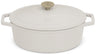 Cocotte en fonte BerlingerHaus Mat Crème Ovale 30 x 22 cm - adapté à toutes les sources de chaleur - revêtement émaillé antiadhésif
