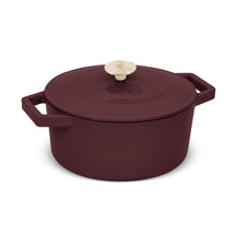 Cocotte en Fonte BerlingerHaus Mat Bordeaux ø 24 cm - compatible avec toutes les sources de chaleur - revêtement émaillé antiadhésif
