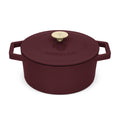 Cocotte en Fonte BerlingerHaus Mat Bordeaux ø 24 cm - compatible avec toutes les sources de chaleur - revêtement émaillé antiadhésif