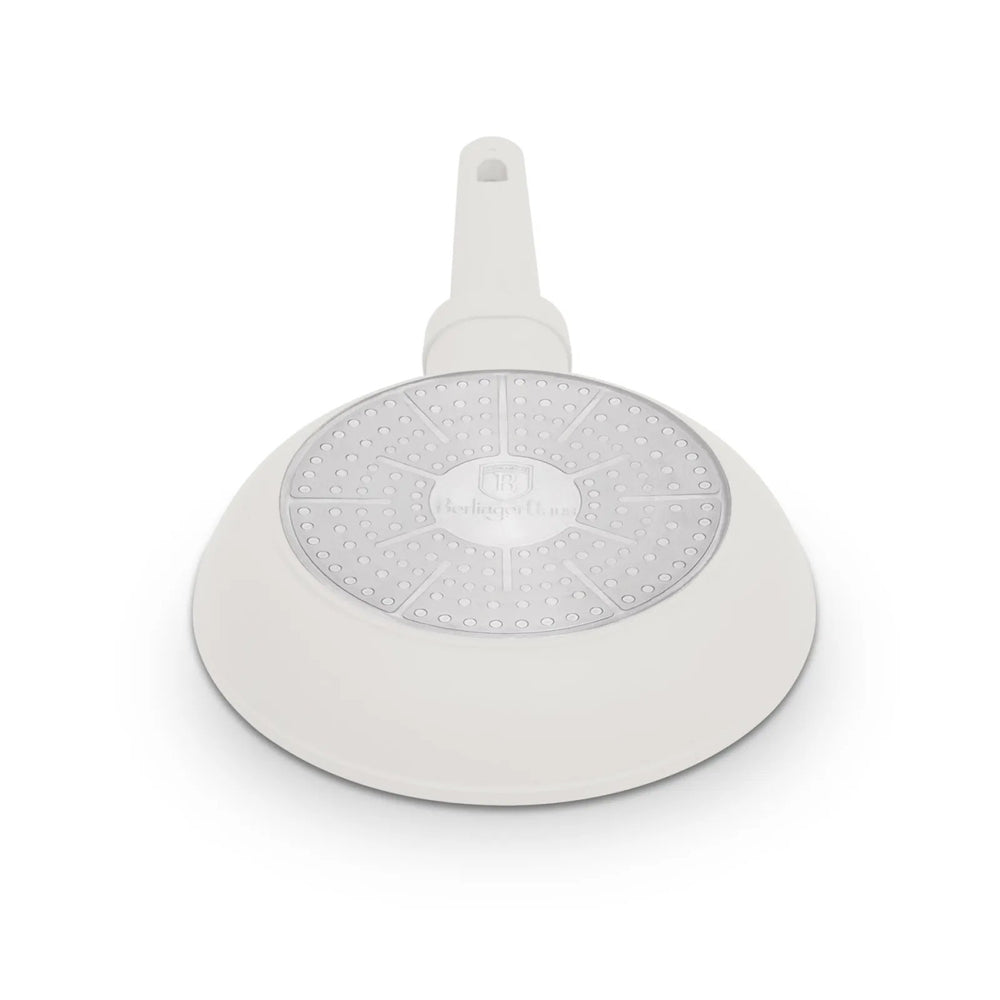 Poêle à Frire BerlingerHaus Mat Crème ø 20 cm - compatible avec toutes les sources de chaleur - revêtement antiadhésif standard