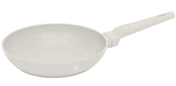 Poêle à Frire BerlingerHaus Mat Crème ø 24 cm - compatible avec toutes les sources de chaleur - revêtement antiadhésif standard