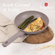 Poêle à Frire BerlingerHaus Taupe ø 24 cm - compatible avec toutes les sources de chaleur - revêtement antiadhésif standard