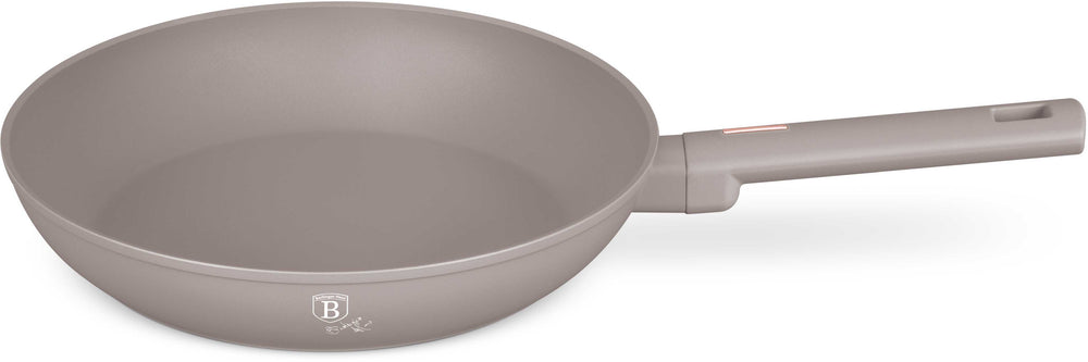 Poêle à Frire BerlingerHaus Taupe ø 28 cm - compatible avec toutes les sources de chaleur - revêtement antiadhésif standard