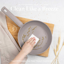 Poêle à Frire BerlingerHaus Taupe ø 28 cm - compatible avec toutes les sources de chaleur - revêtement antiadhésif standard