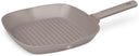 poêle grill BerlingerHaus taupe 28 x 28 cm - adaptée à toutes les sources de chaleur - revêtement antiadhésif standard