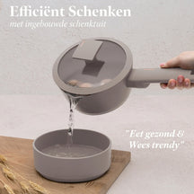 Batterie de cuisine BerlingerHaus taupe 11 pièces - Casserole ø 20, 24, 28 cm, Poêle ø 24, 28 cm & Casserole ø 16 cm - compatible avec toutes les sources de chaleur