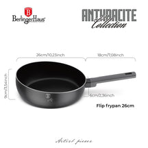 Poêle à Frire BerlingerHaus mat anthracite ø 26 cm - compatible avec toutes les sources de chaleur - revêtement antiadhésif standard