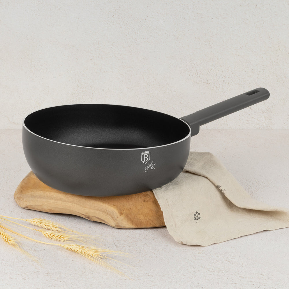 Poêle à Frire BerlingerHaus mat anthracite ø 26 cm - compatible avec toutes les sources de chaleur - revêtement antiadhésif standard