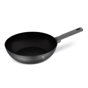 Wok BerlingerHaus Anthracite Mat - ø 28 cm - Tous Feux dont Induction