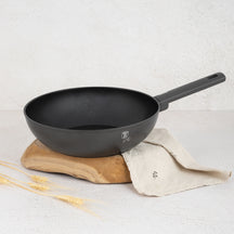 Wok BerlingerHaus Anthracite Mat - ø 28 cm - Tous Feux dont Induction