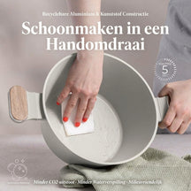 Batterie de cuisine BerlingerHaus Nordic Mat Crème 7 pièces - Casserole ø 20, 24, 28 cm & Poêle ø 20, 24 cm - compatible avec toutes les sources de chaleur