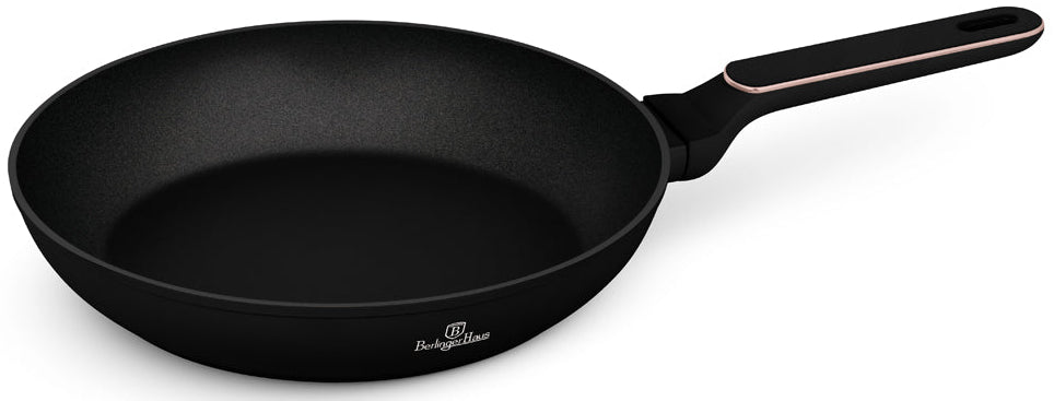 Poêle à Frire BerlingerHaus Noire Or Rose ø 28 cm - compatible avec toutes les sources de chaleur - revêtement antiadhésif standard