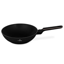 Wok BerlingerHaus Noir Or Rosé Ø 28 cm - compatible avec toutes les sources de chaleur - revêtement antiadhésif standard