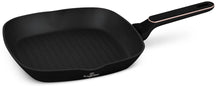 Poêle grill BerlingerHaus Noir Or Rose 28 x 28 cm - compatible avec toutes les sources de chaleur - revêtement antiadhésif standard