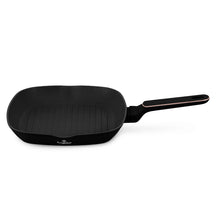 Poêle grill BerlingerHaus Noir Or Rose 28 x 28 cm - compatible avec toutes les sources de chaleur - revêtement antiadhésif standard