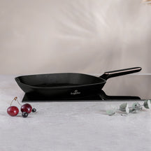 Poêle grill BerlingerHaus Noir Or Rose 28 x 28 cm - compatible avec toutes les sources de chaleur - revêtement antiadhésif standard