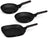 Ensemble de poêles BerlingerHaus Noire Or Rose 3 pièces - ø 20, 24 & 28 cm - compatible avec toutes les sources de chaleur - revêtement antiadhésif standard