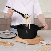 Set d'ustensiles de cuisine avec support BerlingerHaus Noir Or Rose - silicone - 6 pièces