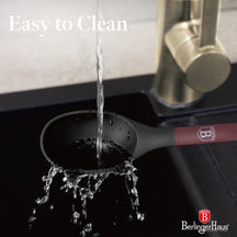 Ensemble d'ustensiles de cuisine avec support BerlingerHaus mat bordeaux - silicone - 6 pièces