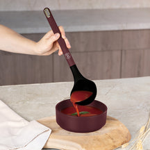 Ensemble d'ustensiles de cuisine avec support BerlingerHaus mat bordeaux - silicone - 6 pièces