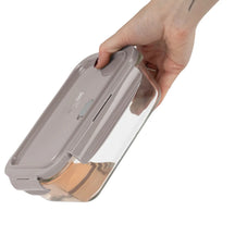Boîtes de conservation en verre BerlingerHaus Taupe - 3 pièces - 570 ml, 840 ml & 1,18 litre