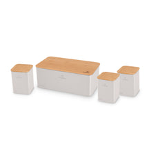 Boîte à pain avec bocaux BerlingerHaus mat crème - 4 pièces