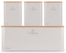 Boîte à pain avec bocaux BerlingerHaus mat crème - 4 pièces