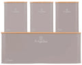 Boîte à pain avec bocaux BerlingerHaus Taupe - 4 pièces
