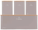 Boîte à pain avec bocaux BerlingerHaus Taupe - 4 pièces
