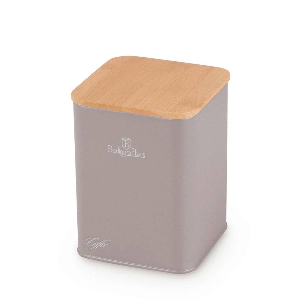 Boîte à pain avec bocaux BerlingerHaus Taupe - 4 pièces